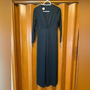 VINTAGE Leslie Fay Black Maxi Dress